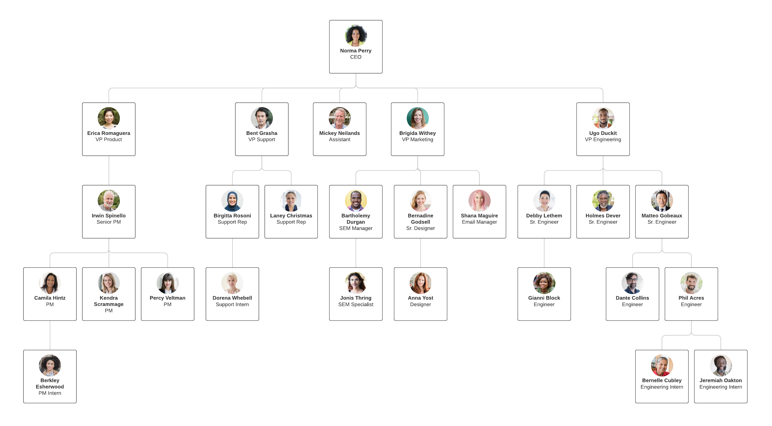 org chart example