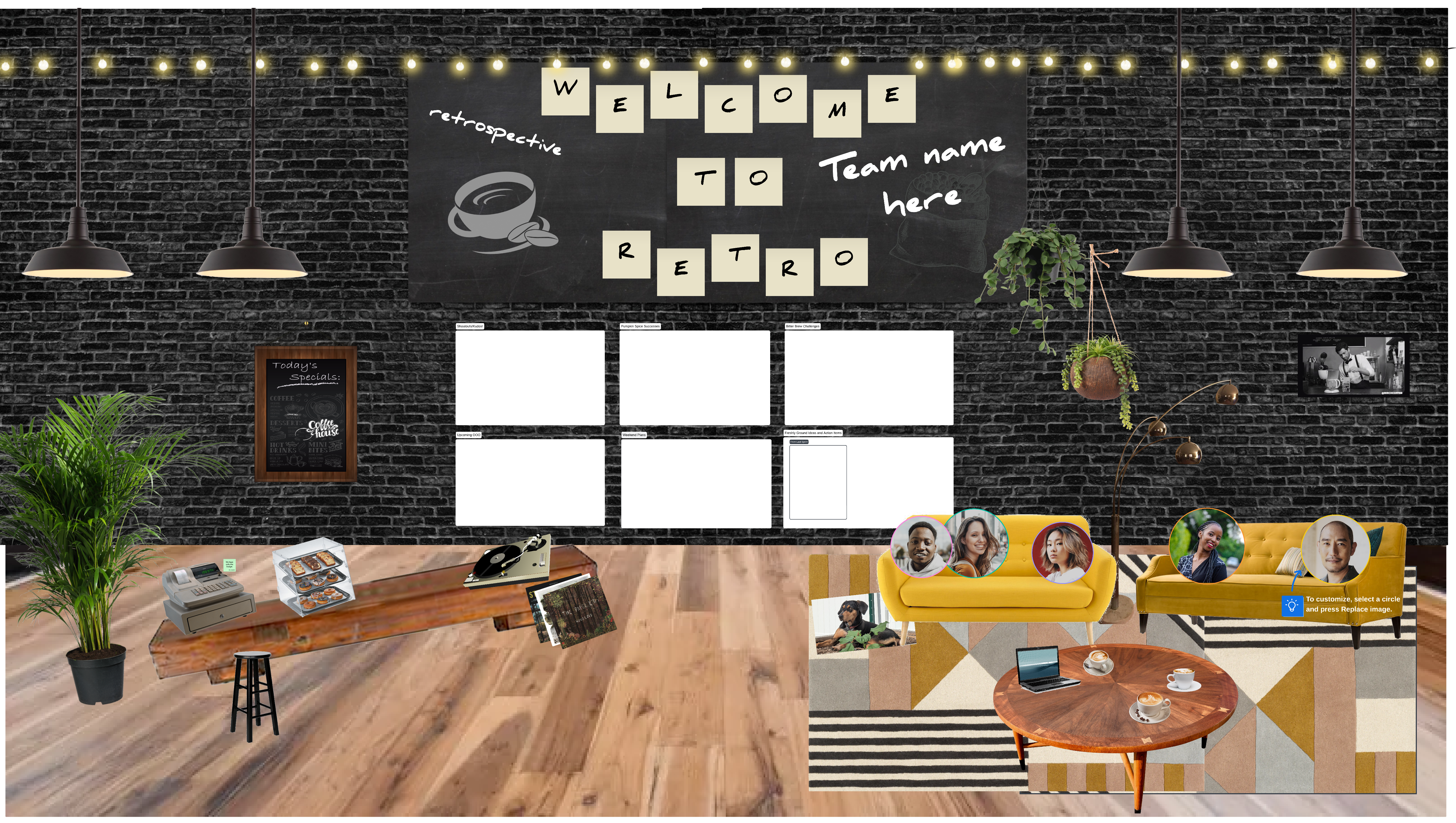 Cozy coffee shop retrospective (click on image to edit)