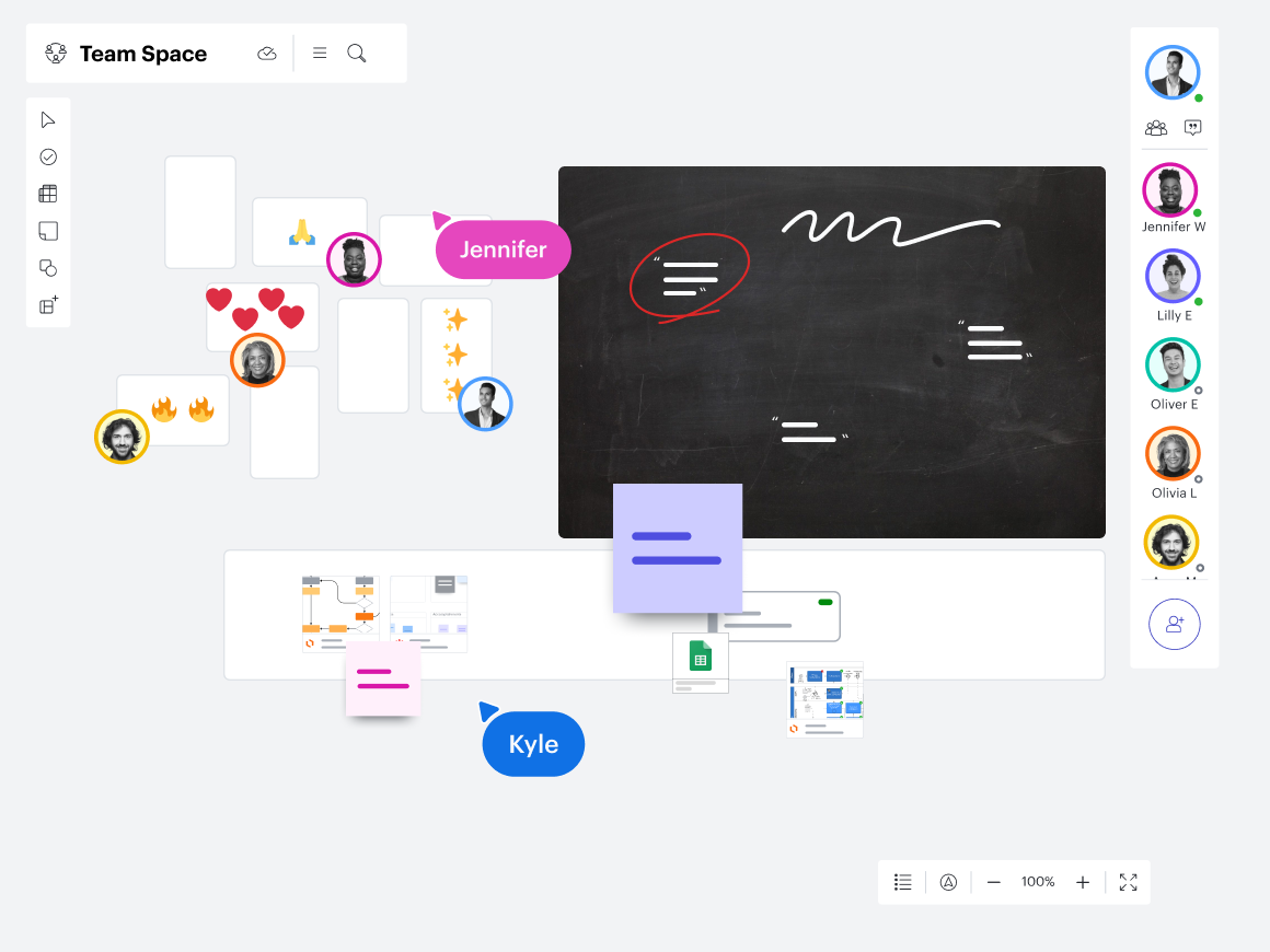 Create a cloud-based, visual SSOT to centralize team resources, announcements, goals, and updates.