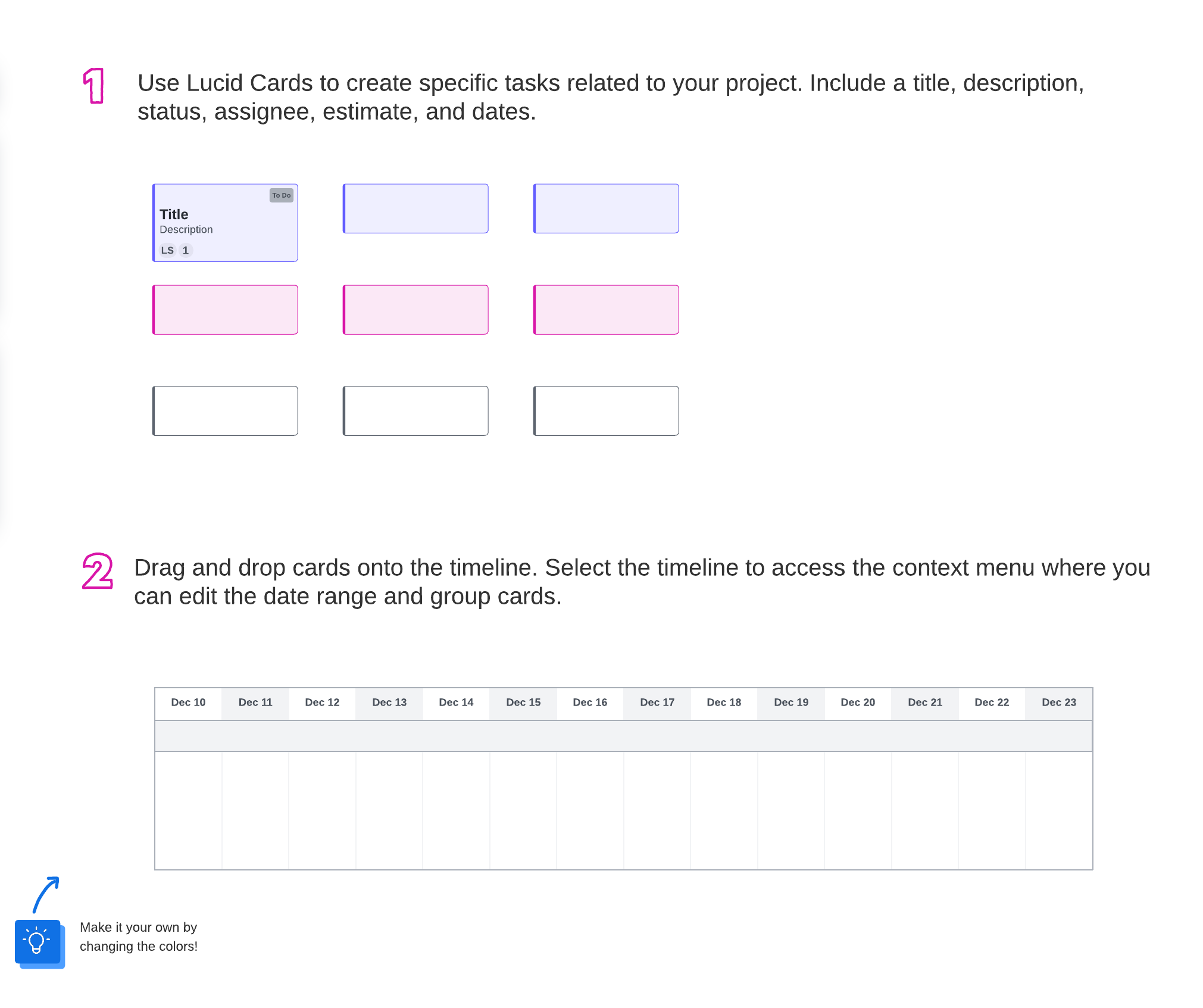 Gantt chart template (click to use template)