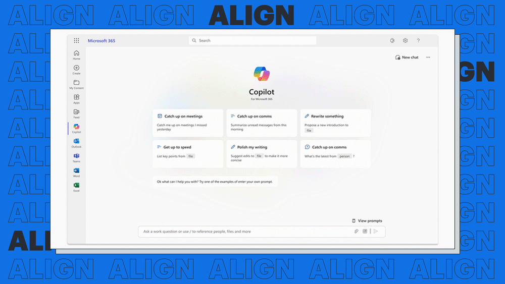 gif die de intergratie met microsoft copilot weergeeft